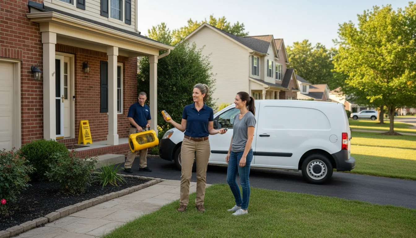 Residential water damage restoration in Cheswick, PA